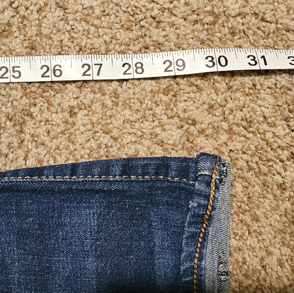 Womens ROCK & REPUBLIC "Kassandra" Dark Distressed Denim Jeans size 10 (30x30) - Picture 7 of 15